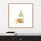 Harvest Gnomes I by Jenaya Jackson 22-in. W x 22-in. H. Canvas Wall Art Print Framed in Natural